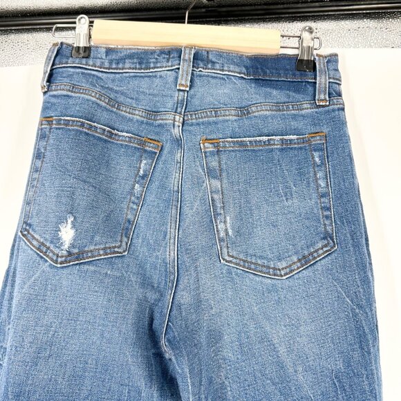 Abercrombie & Fitch Ultra High Rise Straight Distressed Jeans - Picture 4 of 5